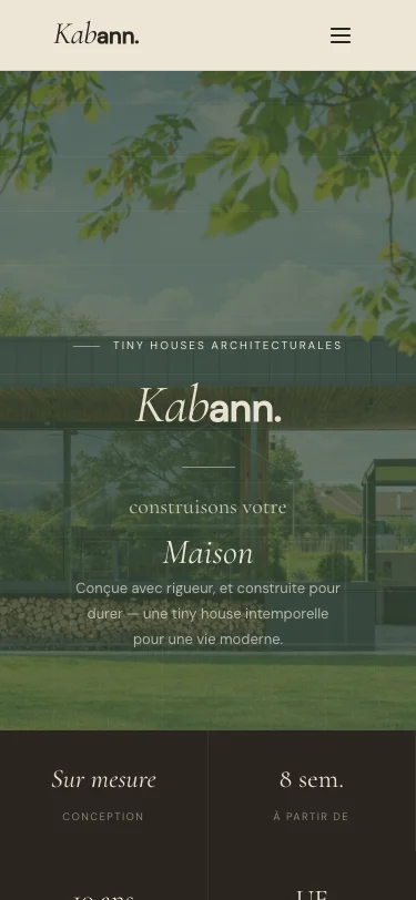 Kabann — vue mobile