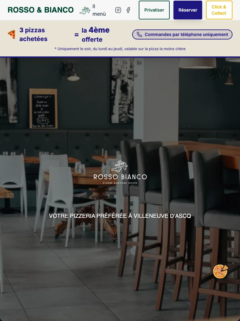 Rosso e Bianco — vue tablette